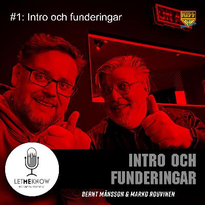 #1: Intro och funderingar