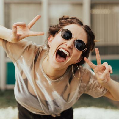 Being happy 100% of the time!