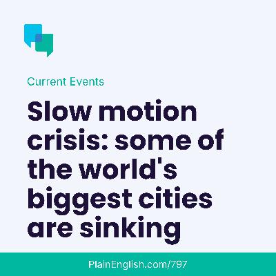 Cities are getting that sinking feeling