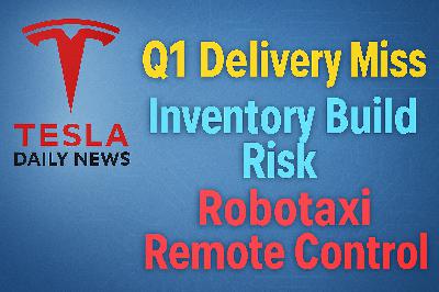 2026-04-03 Tesla News - Q1 Delivery Miss, Inventory Build Risk, Robotaxi Remote Control