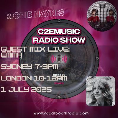 Episode 296: c2eMusic Radio Show on VBR - ft Emma - July 2025