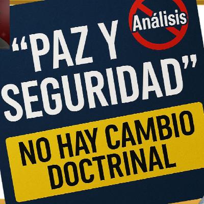 “Paz y seguridad”: misma doctrina, distinta forma de darle vueltas