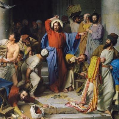 Lunes Santo: Jesús expulsa a los mercaderes del templo