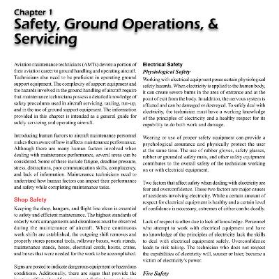 Chapter 1 Safety, Ground Operations, & Servicing | AMTG | AGPIAL Audio/Video Book