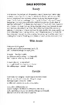Three poems by Dale Booton from Issue One Three poems by Dale Booton from Issue One