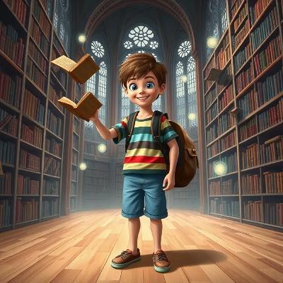 Theo y la Biblioteca de los Cuentos Vivientes - By StoryBee Tales - Bedtime Stories for Kids