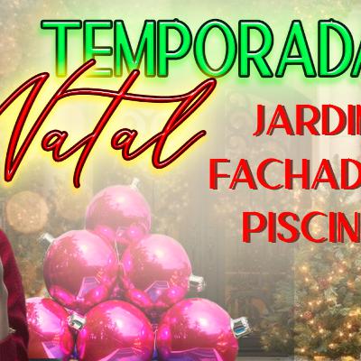 NATAL: Decoração fachada da casa - jardim, piscina - Ep.2