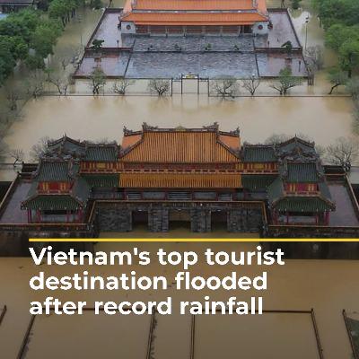Vietnam's top tourist destination flooded after record rainfall  | AJ#shorts Vietnam's top tourist destination flooded after record rainfall  | AJ#shorts