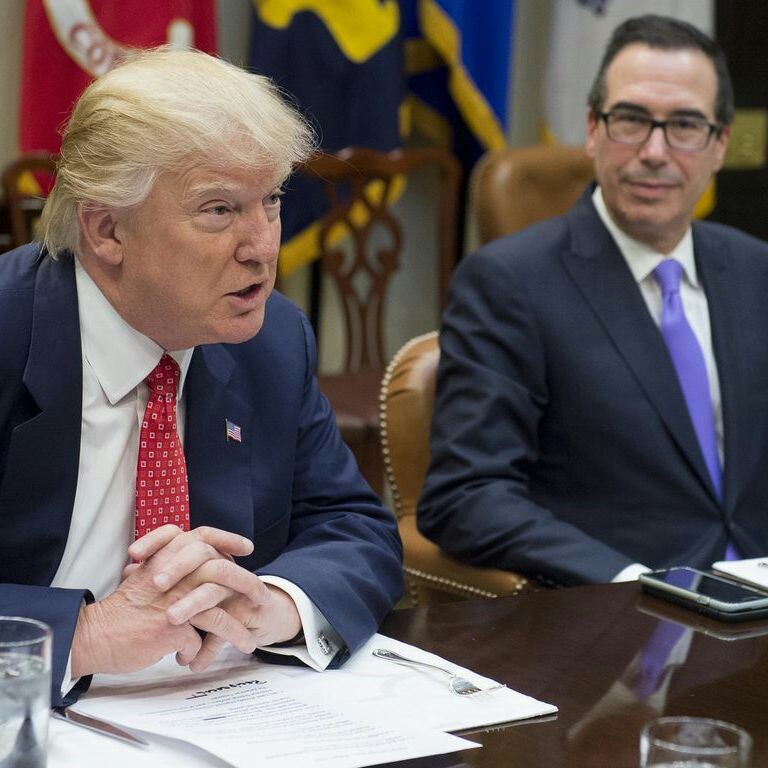 U.S. treasury secretary says Trump has no current plans to cut entitlement programs