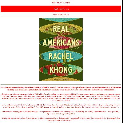 [PDF] Book Download Real Americans by Rachel Khong