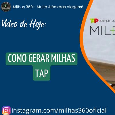 Como gerar milhas TAP Como gerar milhas TAP