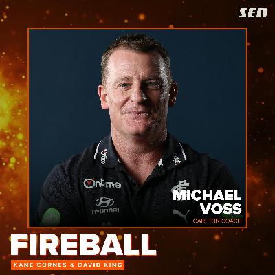 Carlton coach Michael Voss in the studio (23.02.26)