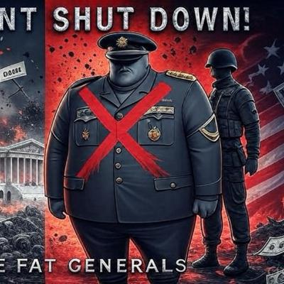Government Shutdown with No More Fat Generals