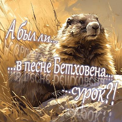А был ли в песне Бетховена сурок?! А был ли в песне Бетховена сурок?!