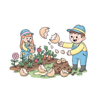 Learn From News - How Eggshells Help Your Garden -Beginner