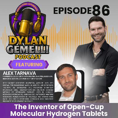 Episode #86 Featuring Alex Tarnava!  The inventor of the world’s only open-cup molecular hydrogen tablet!  EVERYTHING you need to know about HYDROGEN!!