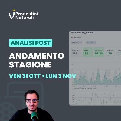 Andamento suggerimenti 💹 da inizio ⚽ stagione e ultima giornata.