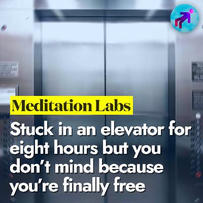 Stuck in an elevator for eight hours but you don’t mind because you’re finally free