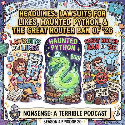 HEADLINES: Lawsuits for Likes, Haunted Python, & the Great Router Ban of ‘26