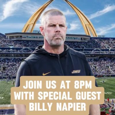 Season 4. Episode 24: A conversation with JMU Football Coach, Billy Napier Season 4. Episode 24: A conversation with JMU Football Coach, Billy Napier