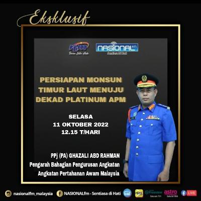 NASIONALfm : EKSKLUSIF - PERSIAPAN MONSUN TIMUR LAUT MENUJU DEKAD PLATINUM APM