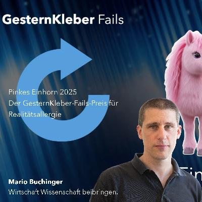 Pinkes Einhorn 2025 - Der GesternKleber-Fails-Preis für Realitätsallergie