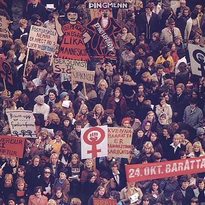 24. Oktober 1975: Frauenstreik in Island 24. Oktober 1975: Frauenstreik in Island