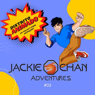 Distrito Animado 03 - As aventuras de Jackie Chan (1ª Temporada), pancadaria desnivelada com talismãs de poder.