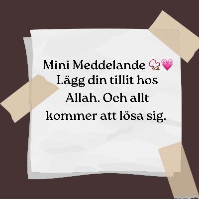 Lägg din tillit hos Allah