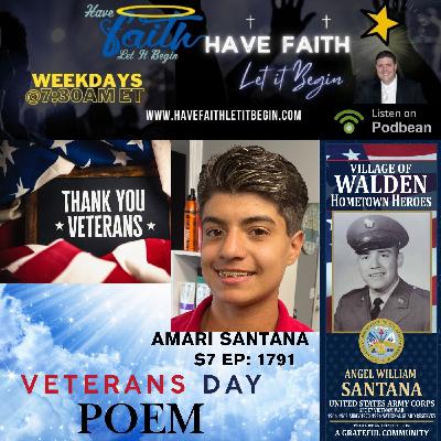 Veterans Day Poem By Amari Santana Veterans Day Poem By Amari Santana