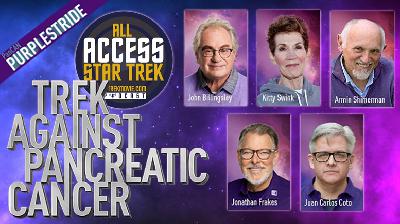 Jonathan Frakes, Armin Shimerman, Kitty Swink, John Billingsley, And Juan Carlos Coto Talk Purple Stride And Star Trek Biz