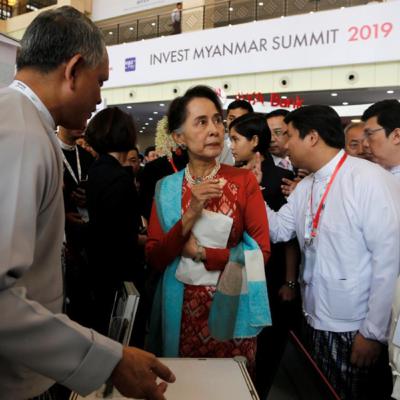 Suu Kyi to investors: Myanmar is open for business.