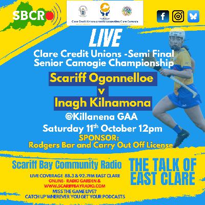 Scariff Ogonnelloe v Inagh Kilnamona - Match Sponsor - Rodgers Bar & Carry Out Off license