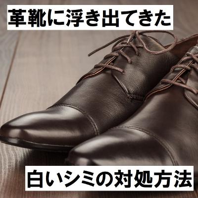 #21 革靴に浮き出てきた白いシミの対処方法