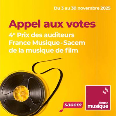 Best of BO #12 - 4e Prix des auditeurs France Musique - Sacem : Ecoutez les 13 nommés puis votez !