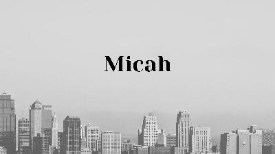 A King is Coming - Micah 3-5 (Audio)