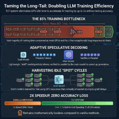 Taming the Long-Tail: Efficient Reasoning RL with Adaptive Drafters