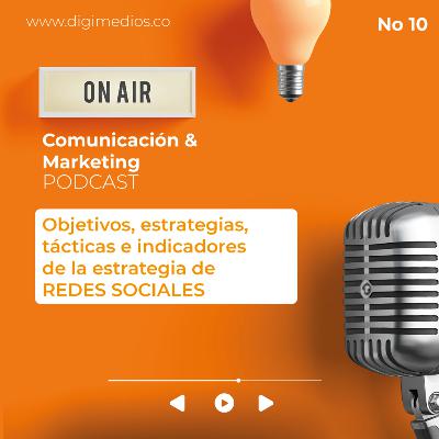 Objetivos, estrategias, tácticas e indicadores de la estrategia de REDES SOCIALES