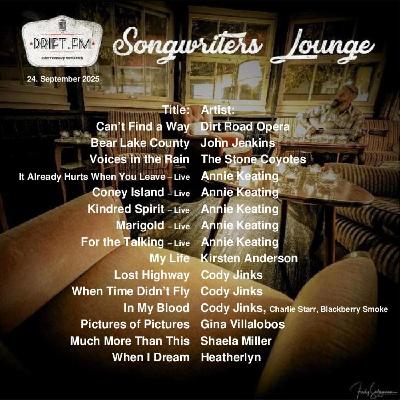 Songwriters Lounge vom 24. September 2025
