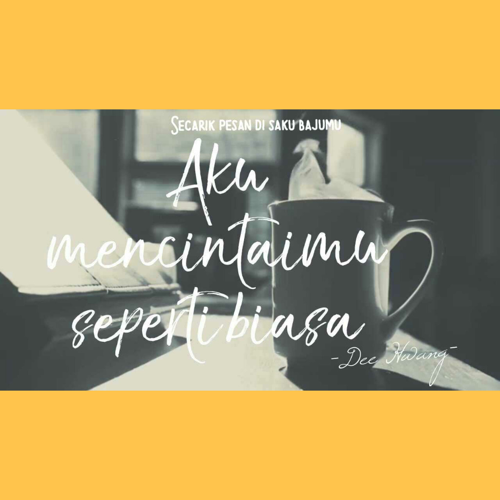 Secarik Pesan di Saku Bajumu