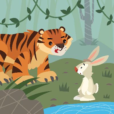 The Tiger and the Rabbit-Storytelling Podcast for Kids:E 317