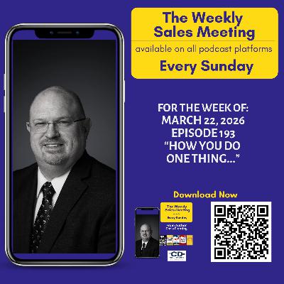 Episode 193: How You Do One Thing Episode 193: How You Do One Thing