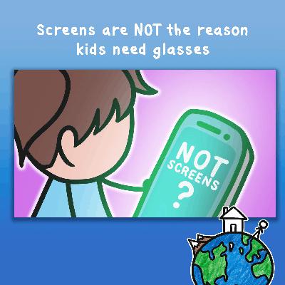 Screens are NOT the reason kids need glasses 👀