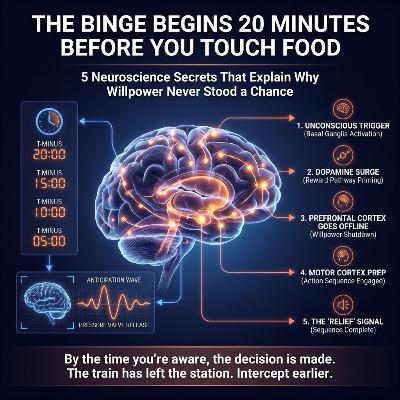 The Binge Begins 20 Minutes Before You Touch Food: 5 Neuroscience Secrets That Explain Why Willpower Never Stood a Chance