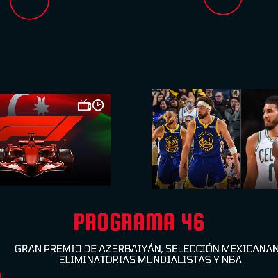 Gran premio de Azerbaiyán, selección mexicanana, eliminatorias mundialistas y NBA. Gran premio de Azerbaiyán, selección mexicanana, eliminatorias mundialistas y NBA.