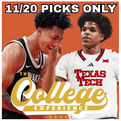 College Basketball PICKS ONLY - Thursday, November 20th | TCE Trims (Ep. 992)