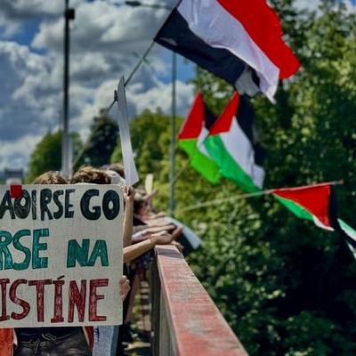 How slogans as Gaeilge have become part of Irish-Gaza protests