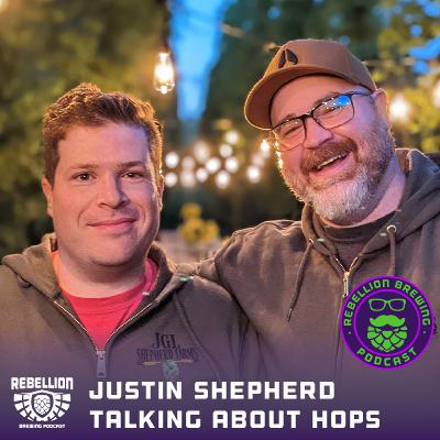 Justin Shepherd talking about hops