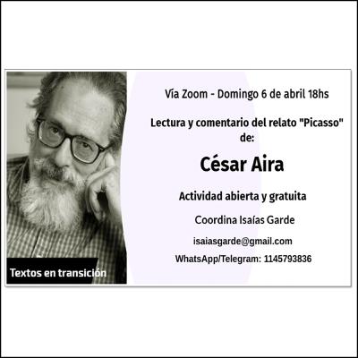 #43 Isaías Garde - Lectura y comentario del relato "Picasso" de César Aira
