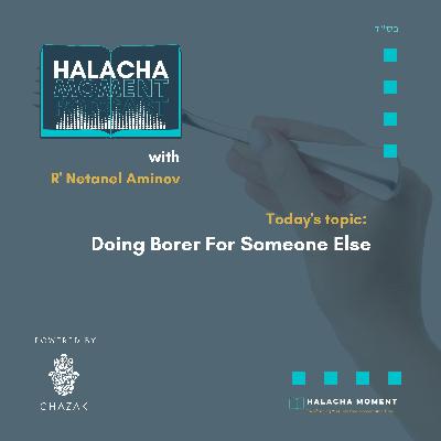 Doing Borer For Someone Else - Halacha Moment